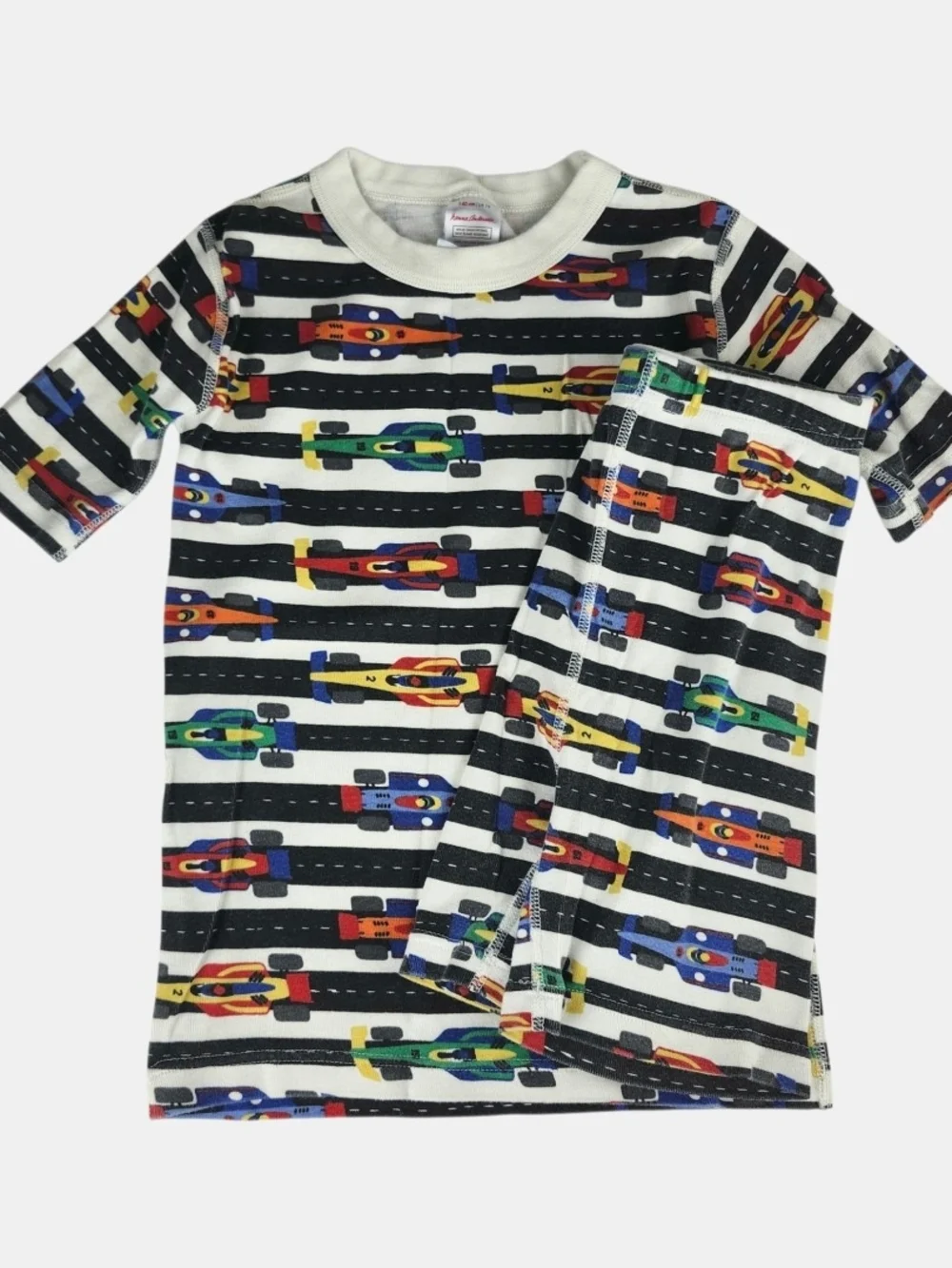 Hanna Andersson Multicolor Race Car Print Pajama Set